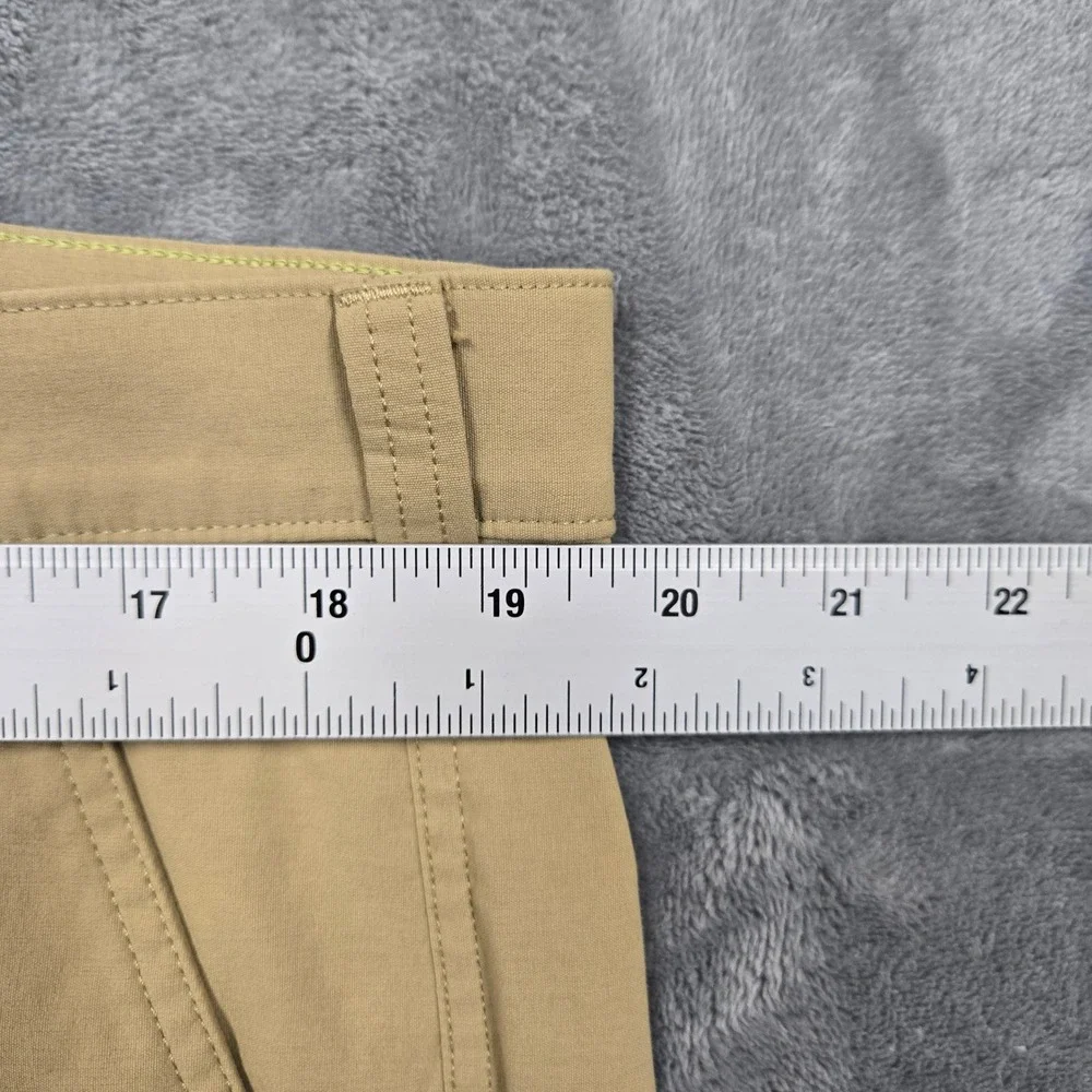 Eddie Bauer Mens Size 38x32 Horizon Guide Chino Pants Tan Khaki Nylon Hiking